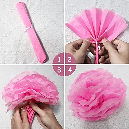 Crenics Crenics 21st Birthday Decorations for Her - Rose Pink Happy Birthday Banner, Pom Poms, 21 Number Balloon, Lipstick Champagne Balloons and 24 Latex Balloons for 21st Girls Women Birthday Party Supplies