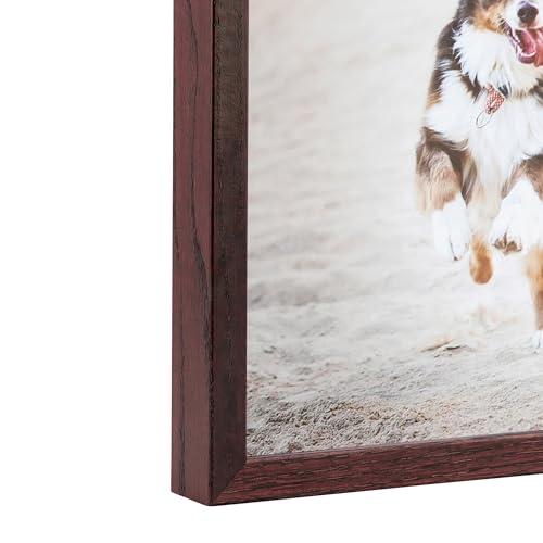 ArtToFrames ArtToFrames 21x36 inch Cherry Stain on Red Oak Wood Picture Frame, 2WOM0066-81784-YCHY-21x36