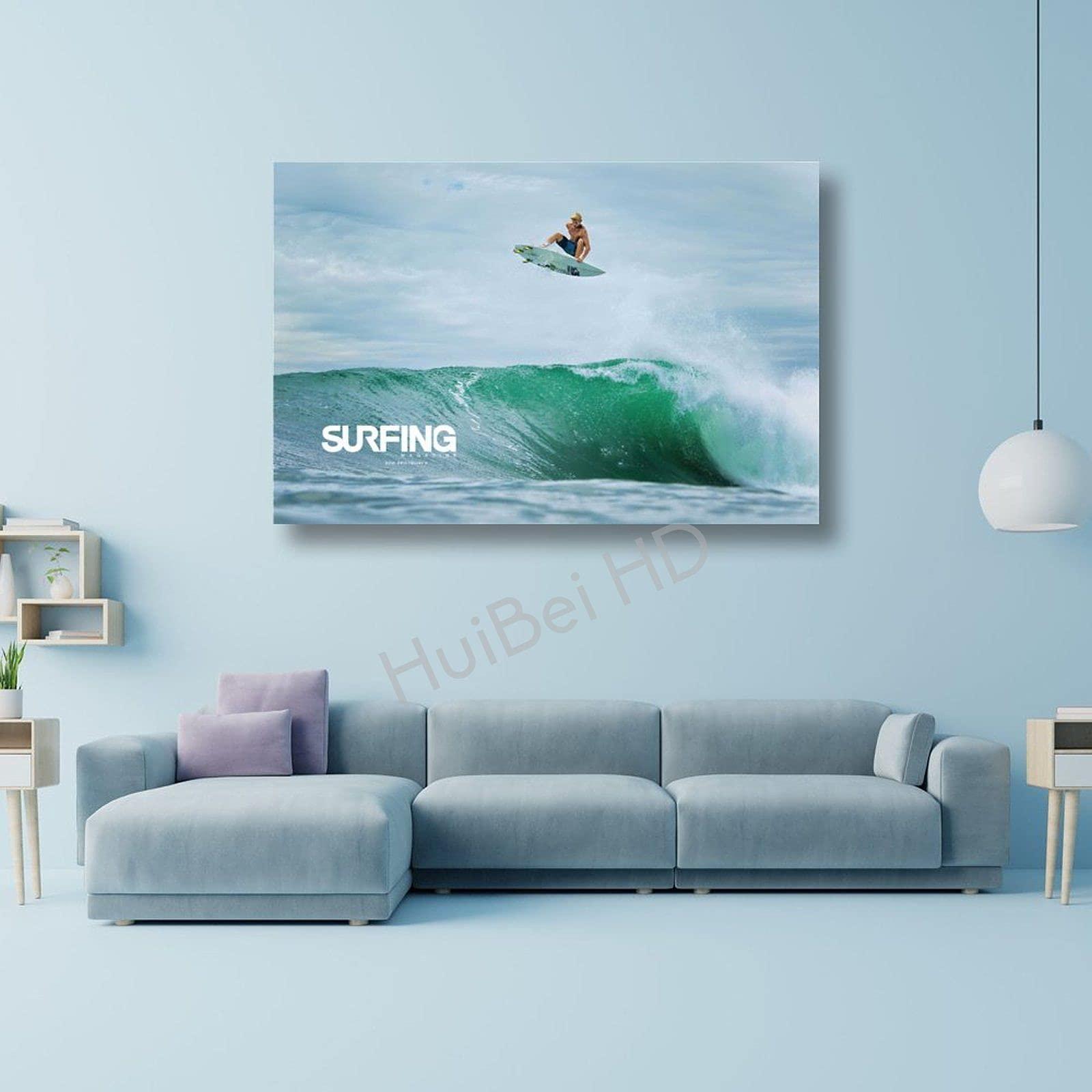 HUIBEI HUIBEI John John Florence Poster Surfing Posters (7) Posters Wall Art Painting Canvas Gift Living Room Prints Bedroom Decor Poster Artworks 16x24inch(40x60cm)