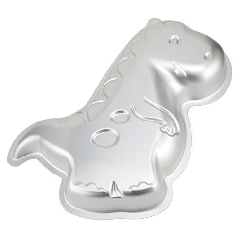 Pormasbenzer Pormasbenzer Dinosaur Shaped Cake Pan Clover Mould Aluminum 3D DIY Cake Baking Pan for Birthday, Anniversary, Party, Christmas