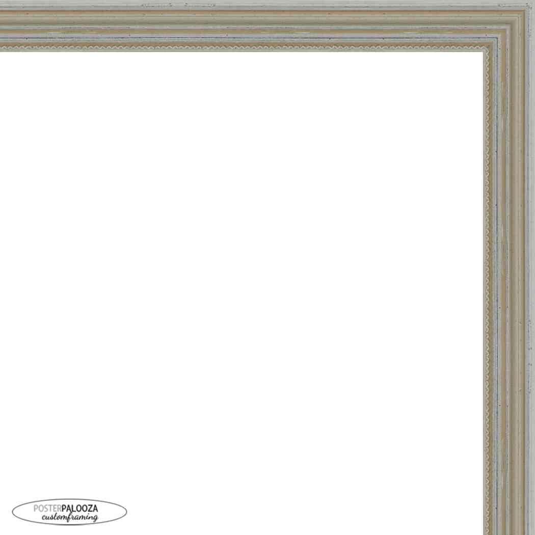 Poster Palooza Poster Palooza 3x5 Traditional Silver Complete Wood Picture Frame with UV Acrylic Plexiglass, Foam Board Backing & Hardware Included - 3x5 Inch Frame