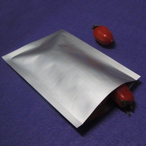 MITOB MITOB 100 Pack Sample Packets Small Silver Mylar Bags 1.97x2.76 inch 3.9 Mil Pure Aluminum Foil Flat Food Storage Bag Open Top Heat Sealing Vacuum Pouch for Coffee Beans Candy with Tear Notch