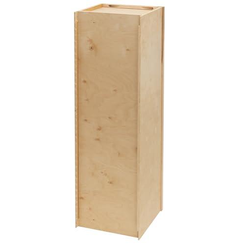 Quicklock Cabinets Quicklock RTA (Ready-to-Assemble) 42" Tall Wall Kitchen Cabinets - Shaker Style | 100% Hardwood | Made in America | Soft Close Hardware (Raw Maple, 12" D x 15" W x 42" H)