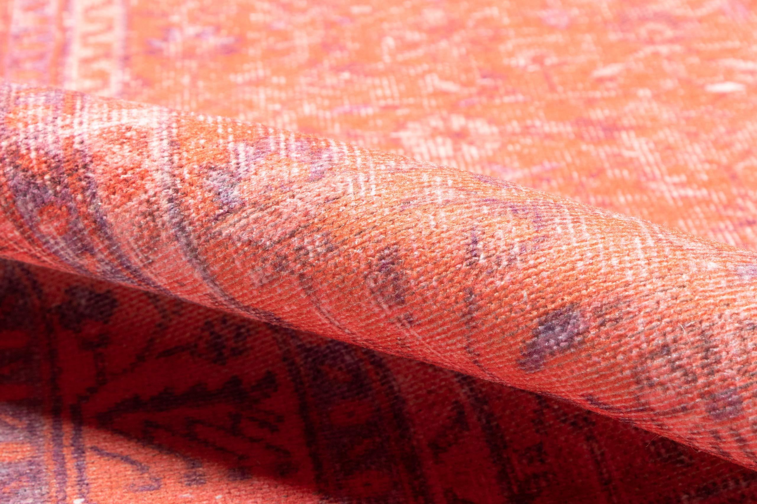 Momeni Momeni Area Rug, 5'6" X 8'6", Coral