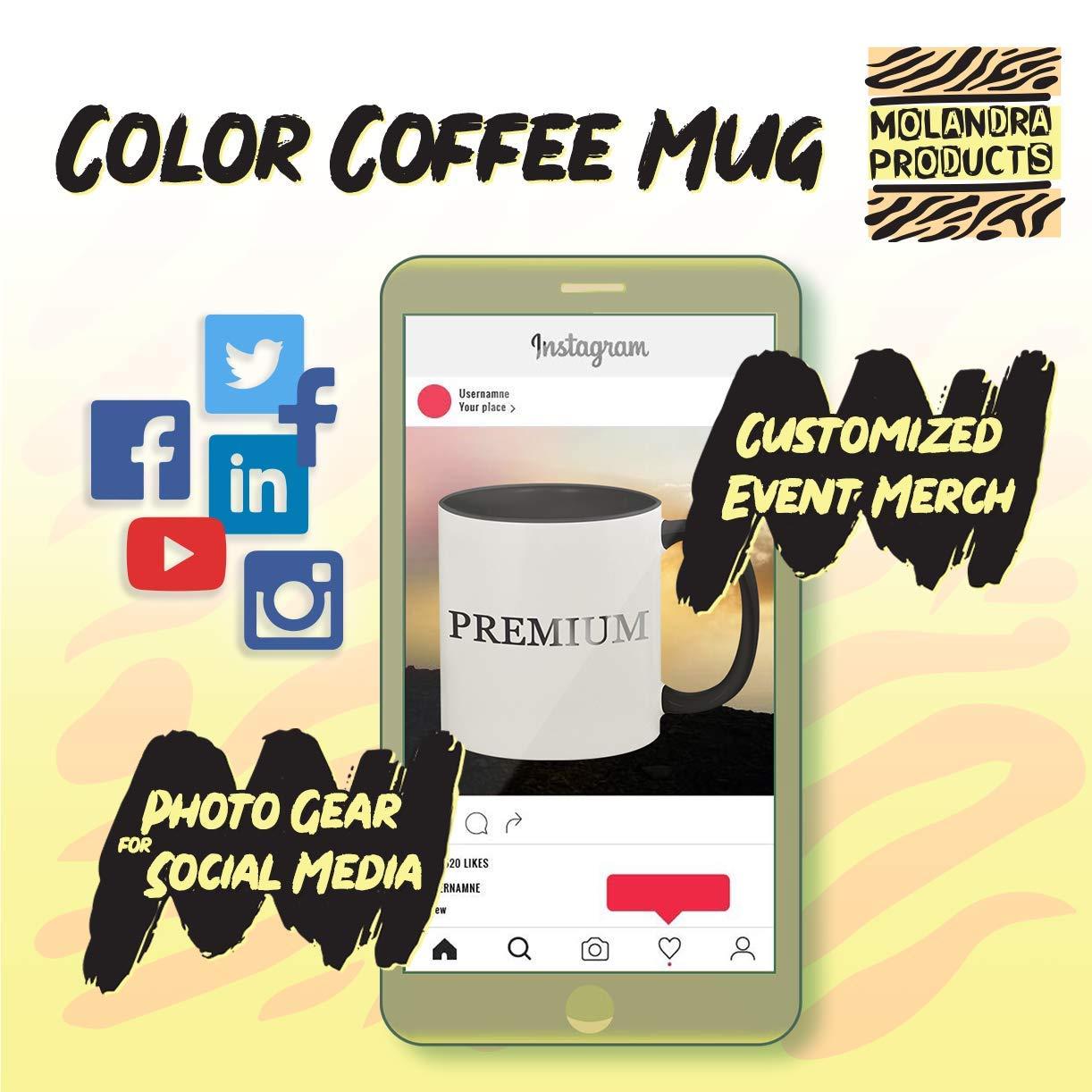 Molandra Products Molandra Products Everything Happens for A Reason. Sometimes That Reason is You\'re Stupid and Make Bad Choices. - 11oz Ceramic Colored Inside & Handle Coffee Mug, Red