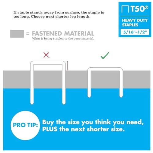 Arrow Fastener Arrow HT50 Heavy Duty Hammer Tacker, Chromed-Steel Manual Stapler with Sure-Grip Handle, Dual-Capacity Rear-Load Magazine, Fits 5/16”, 3/8", or 1/2" Staples