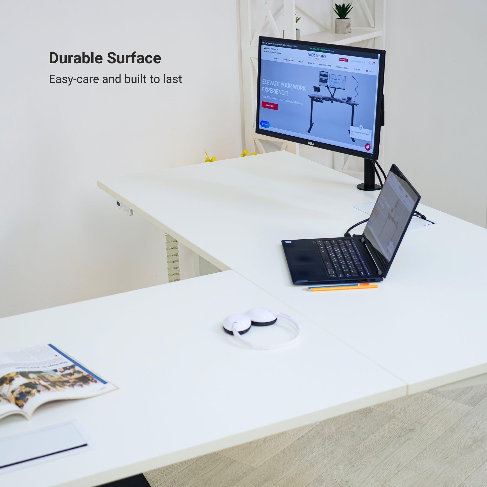 Progressive Desk Standing Desk: FLT-05, DT-3030-WW, DT-4830-WW, DA-10-Black