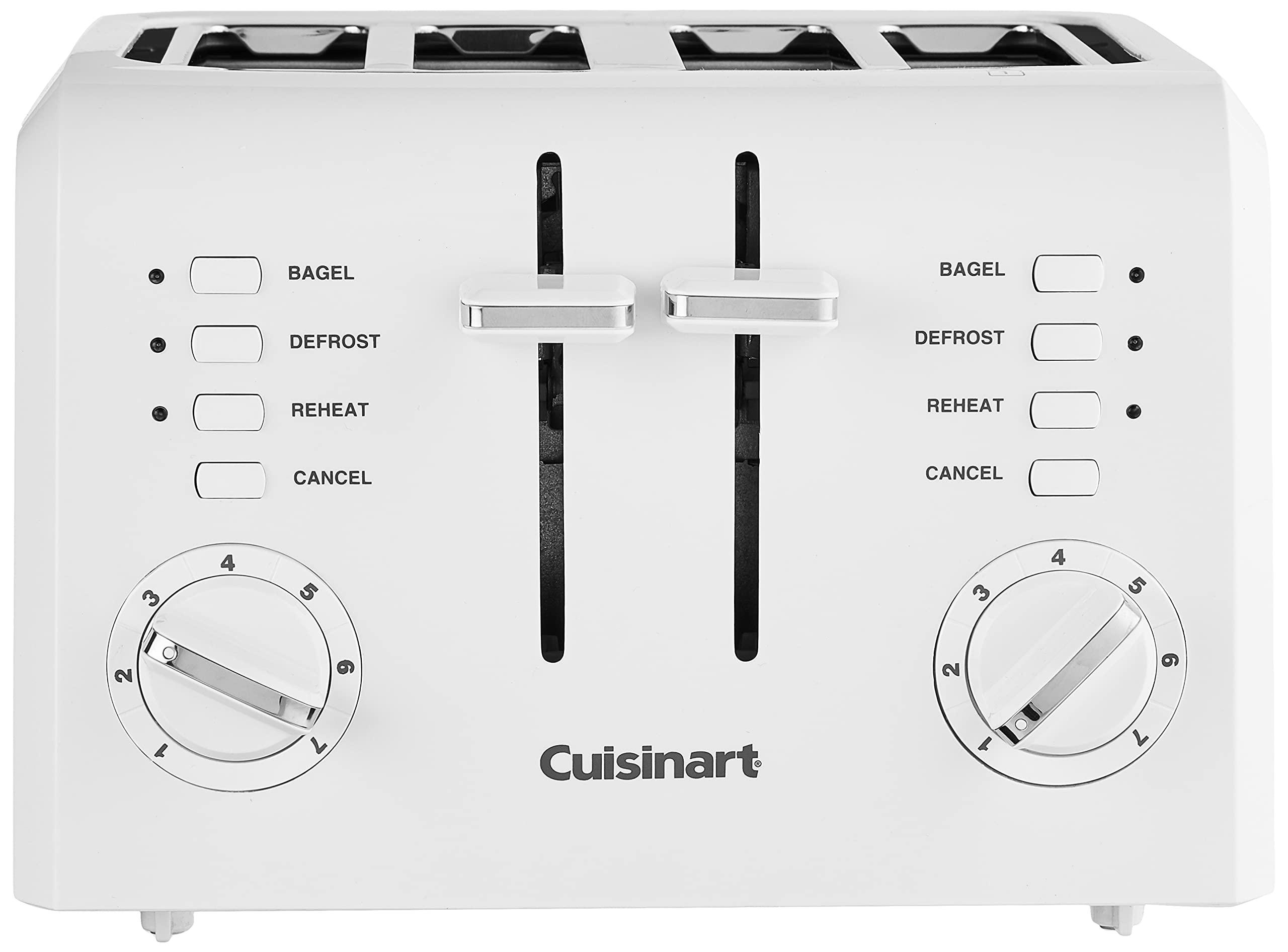 Cuisinart Cuisinart CPT-142P1 4-Slice Compact Plastic Toaster, White