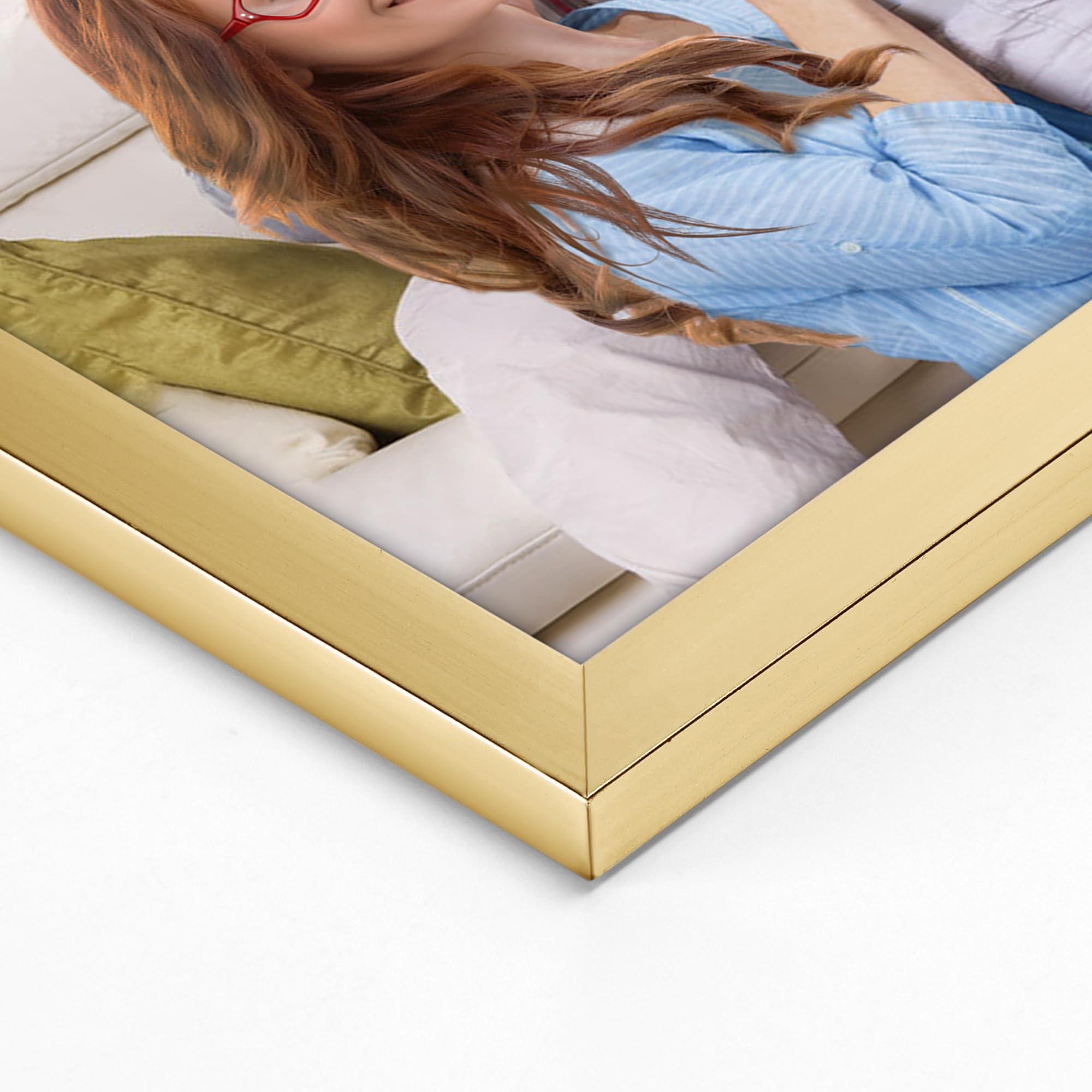 Giftgarden Giftgarden 12x12 Picture Frame Gold, 12 by 12 Thin Square Frame for Photo Gallery Wall Tabletop Display, Single