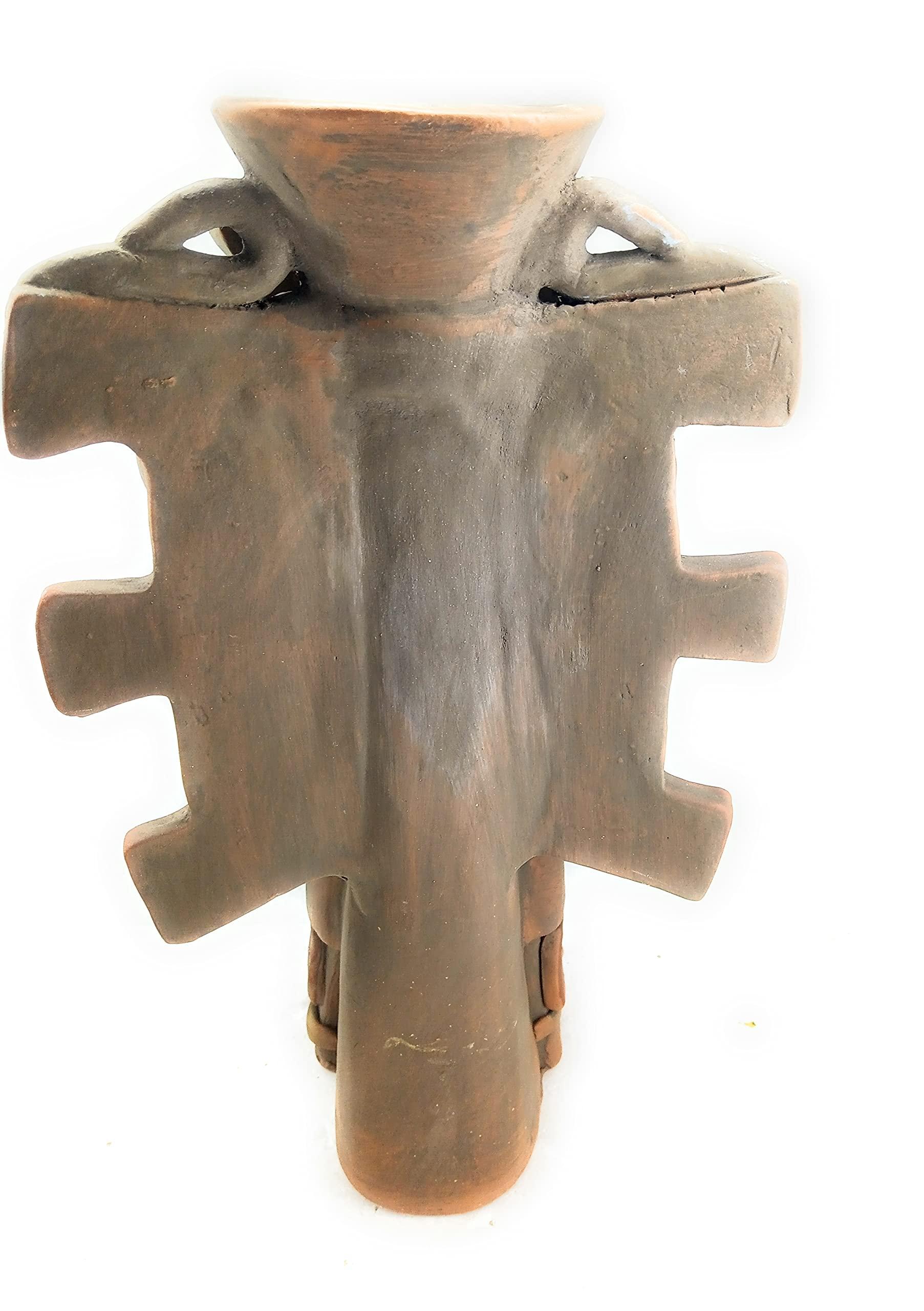 HomeLoft Basics kukulkan God Wind Pre-Hispanic Figure Rep Culture Maya, Aztec, Teotihuacan clay