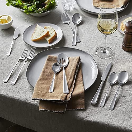 HENCKELS Henckels Silvano 45-pc 18/10 Stainless Steel Flatware Set, Silver