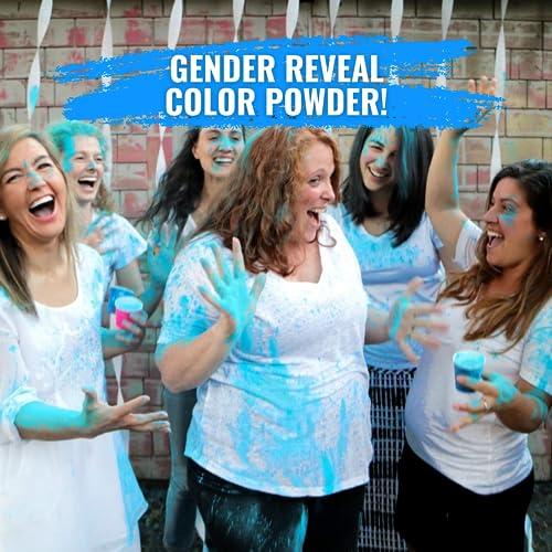 Color Blaze Color Blaze Baby Gender Reveal Color Powder - 15lbs of Blue Colored Powder - for Car & Motorcycle Burnout, Exhaust, Toss, Photoshoot, Party & Festivals - Pack of 3 Bags with 5 Pounds Each - Blue