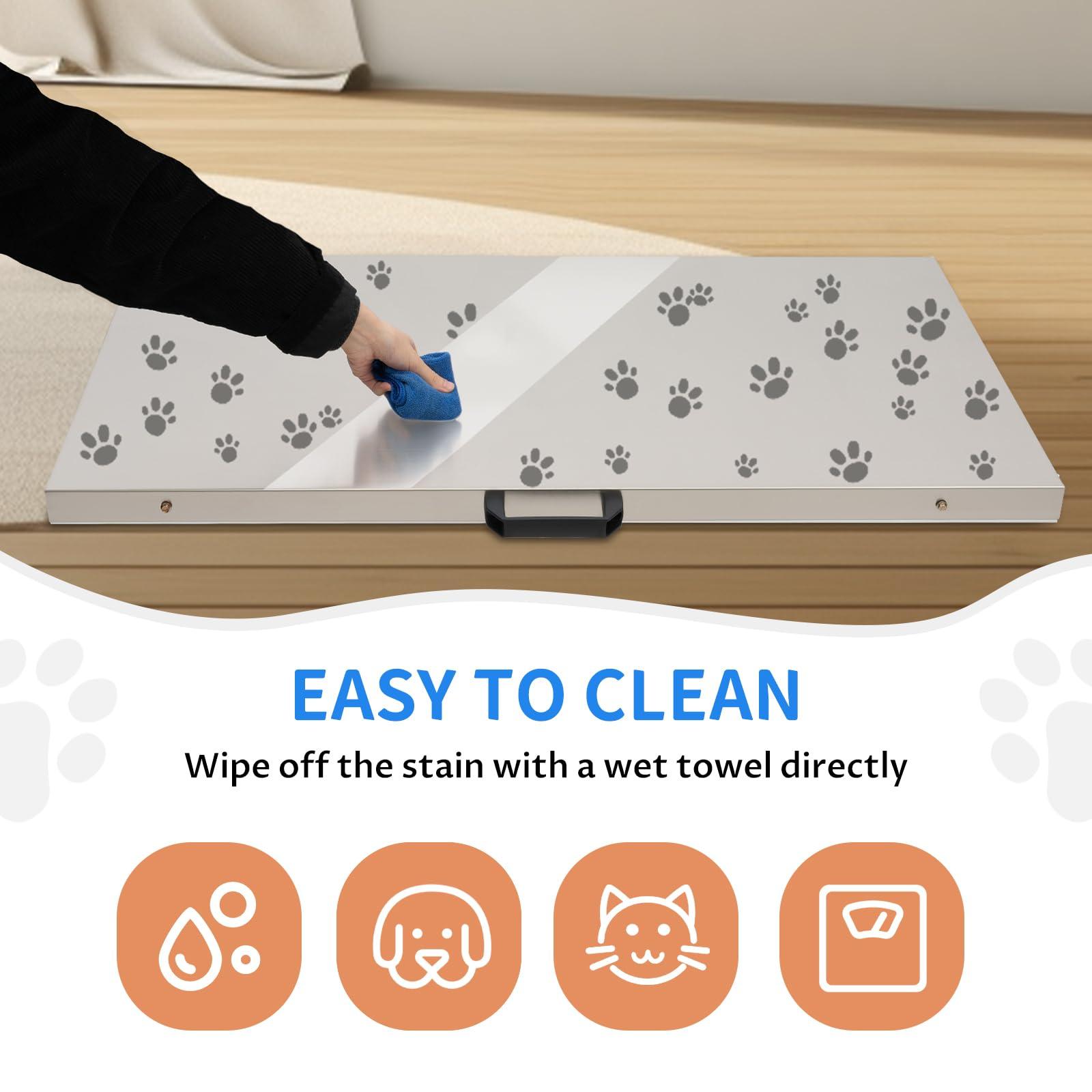 YIYIONCE YIYIONCE Digital Pet Scale 660LBS/300KG Cats Dog Weight Scales for Large Breed 40.5"x21" Stainless Steel Pets Scale Platform with LCD Display Cat Scales for Body Weight Animal Scale | US Stock