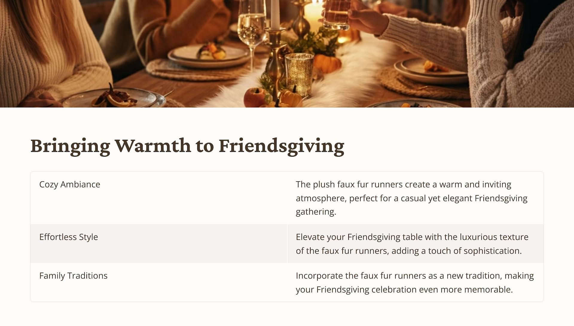 FabricLA Red Table Runner | Faux Fur Table Runners | 12 X 60-Inch Long Fluffy Snow Christmas & Holiday Dcor | Dining Table Runner Design by FabricLA