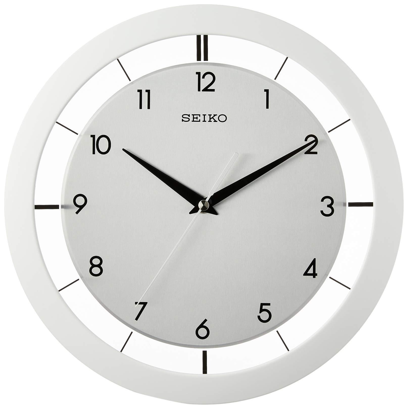 SEIKO SEIKO 11 Inch St John Brushed Metal Wall Clock