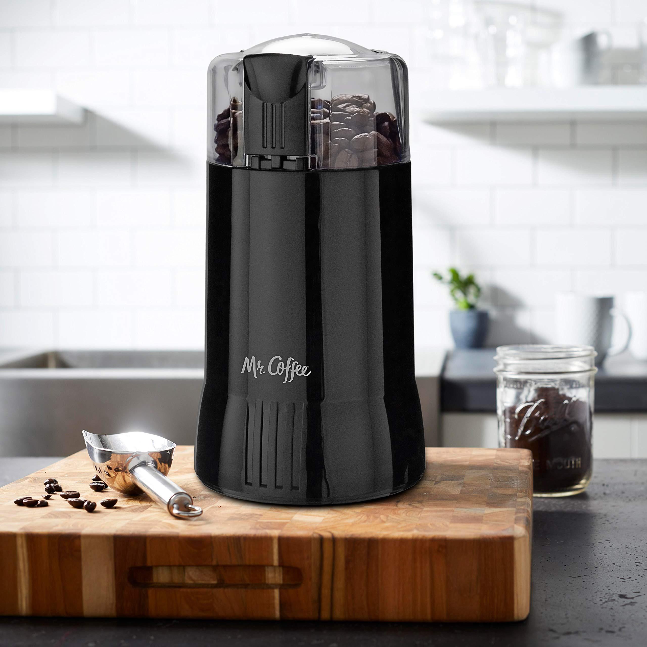 Mr. Coffee Mr. Coffee Electric Coffee Grinder|Coffee Bean Grinder| Spice Grinder, Black