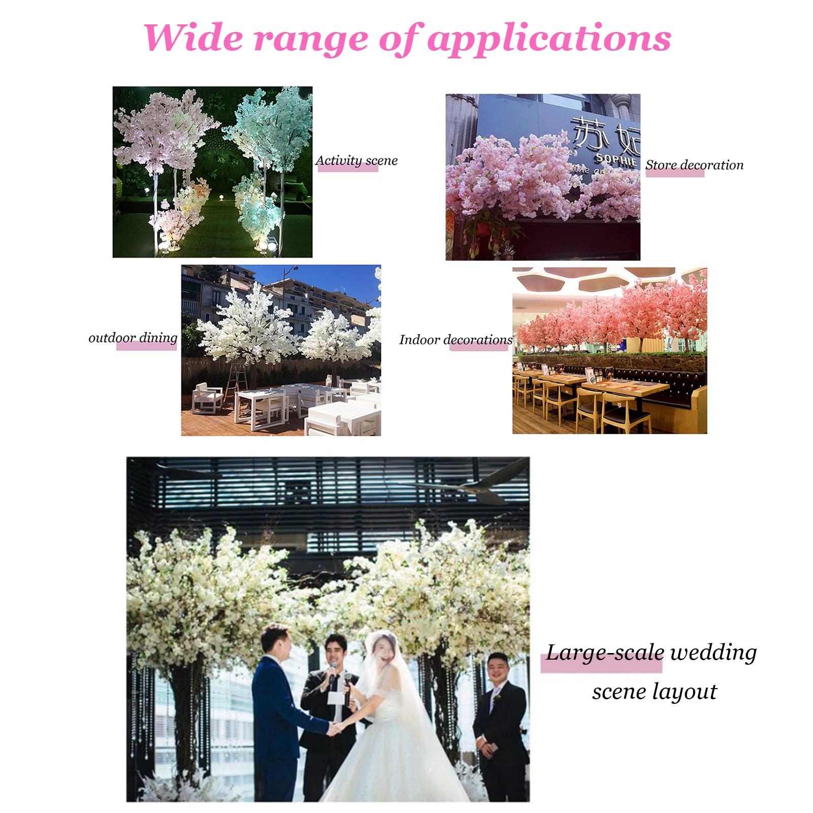 DEKIST Cherry Blossom Artificial Tree DIY Handmade Pink Tree Indoor Outdoor Home Office Party Wedding 2.52.5m/8.28.2ft