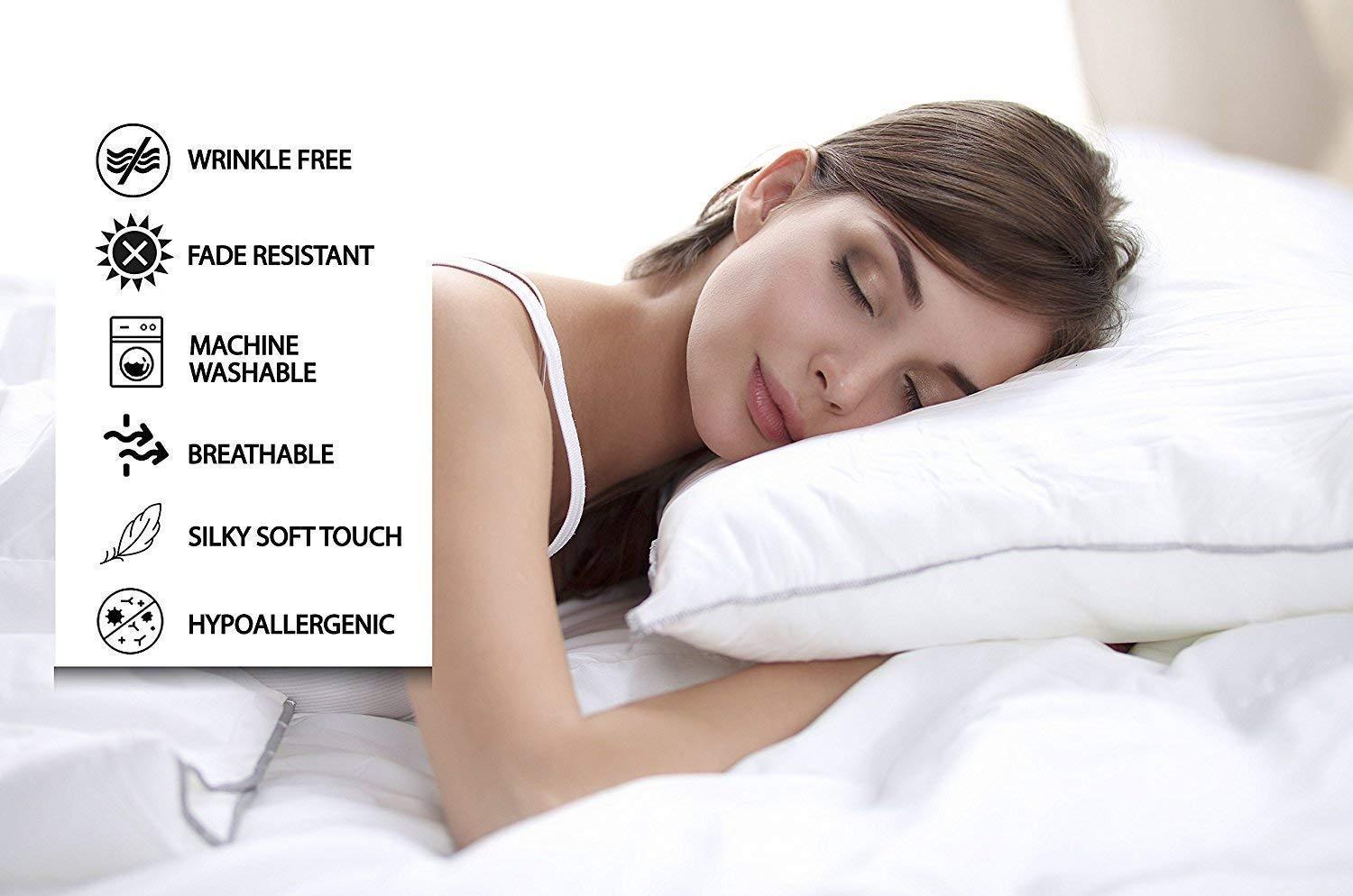 COTTONWALAS COTTONWALAS Today\'s Deals on Authentic Heavy Quality Bed Sheets King Size 1500-TC Egyptian Cotton Sheet Set King Size (76x80) Fits Mattress 10-12 Inch Fully Elastic Deep Pocket (Stripe, Beige)