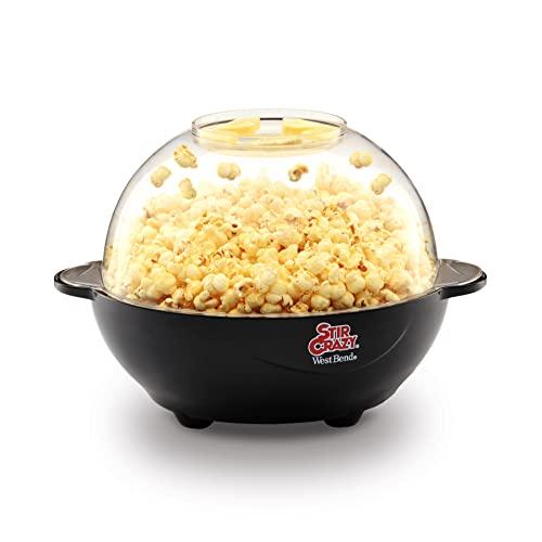 West Bend West Bend Popcorn Machine, Stir Crazy Black