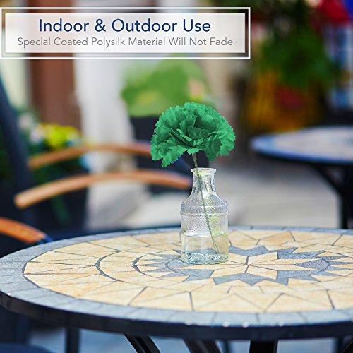 Royal Imports Royal Imports Artificial Carnations, Silk Faux Flowers, for Funeral Arrangements, Wedding Bouquets, Cemetery Wreaths, DIY Crafts - 100 Single 5" Stems - Hot Pink