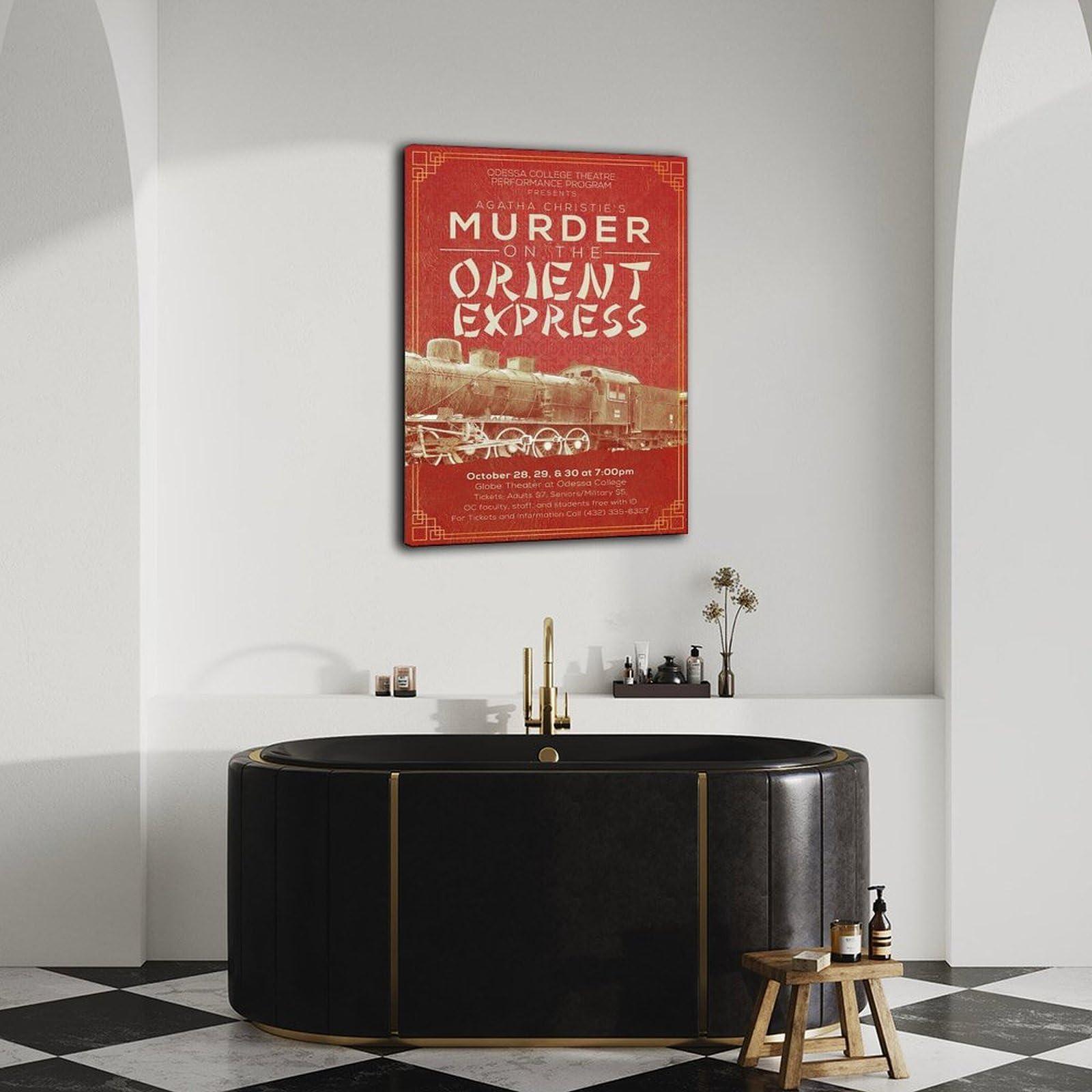 GDoiGD GDoiGD Agatha Christie Poster Book Cover Poster 2 Canvas Painting Posters And Prints Wall Art for Living Room Bedroom Decor 12x18inch(30x45cm)