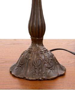 Warehouse of Tiffany Whse of Tiffany P400490 Tiffany-Style Peacock Table Lamp, Blue