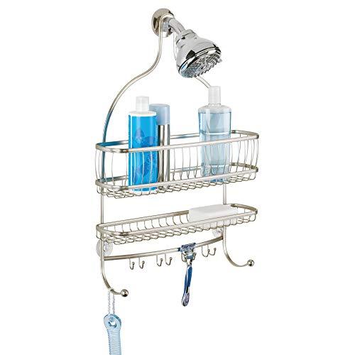 iDesign iDesign York Lyra Jumbo Hanging Shower Organizer - 16" x 4" x 22.5", Satin