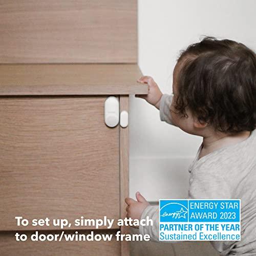 ecobee ecobee Smart Sensor for Doors & Windows 2 Pack - Wifi Contact Sensor for Home Security, Energy Savings - Compatible with Smart Thermostats - Temperature sensor