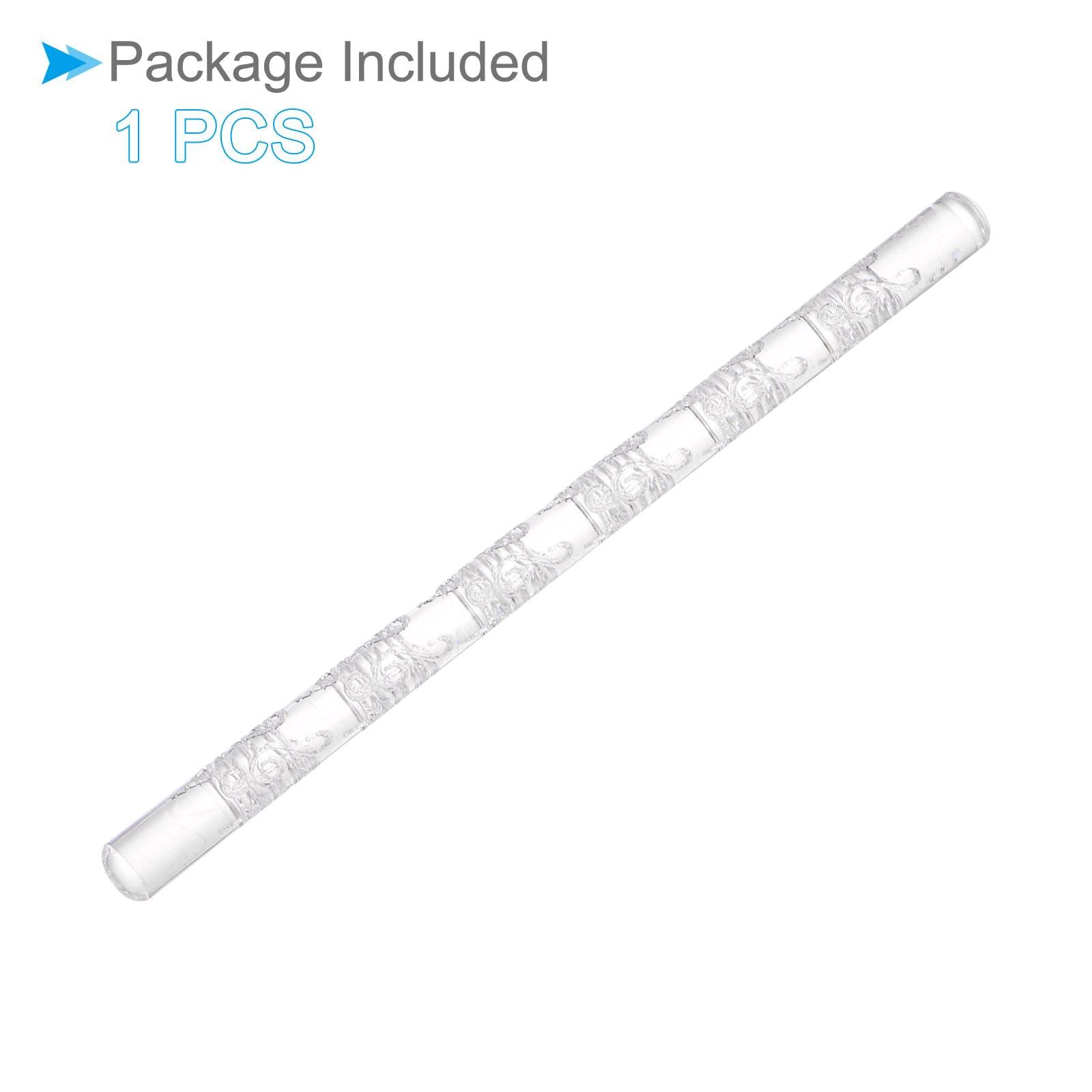 CoCud CoCud Acrylic Rolling Pin, 6.3\" Length, Acrylic Small Musical Note Pattern Non-Stick Surface Textured Baking Roller - (Applications: for Baking Pastry Bread Making)