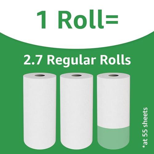 Amazon Basics Amazon Basics 2-Ply Flex-Sheets Paper Towels, 12 Basics Rolls = 32 Regular Rolls, Everyday Value with 150 Sheets per Roll