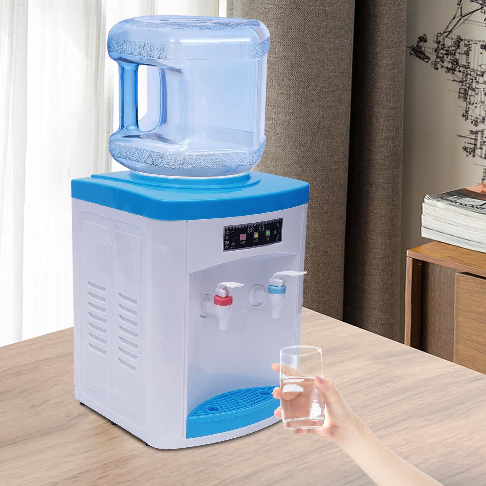 TFCFL TFCFL Hot and Cold Water Dispenser, Top Loading Water Cooler Water Dispenser Countertop Water Cooler Dispenser for 3 to 5 Gallon Bottles, Electric Water Dispenser for Office Home