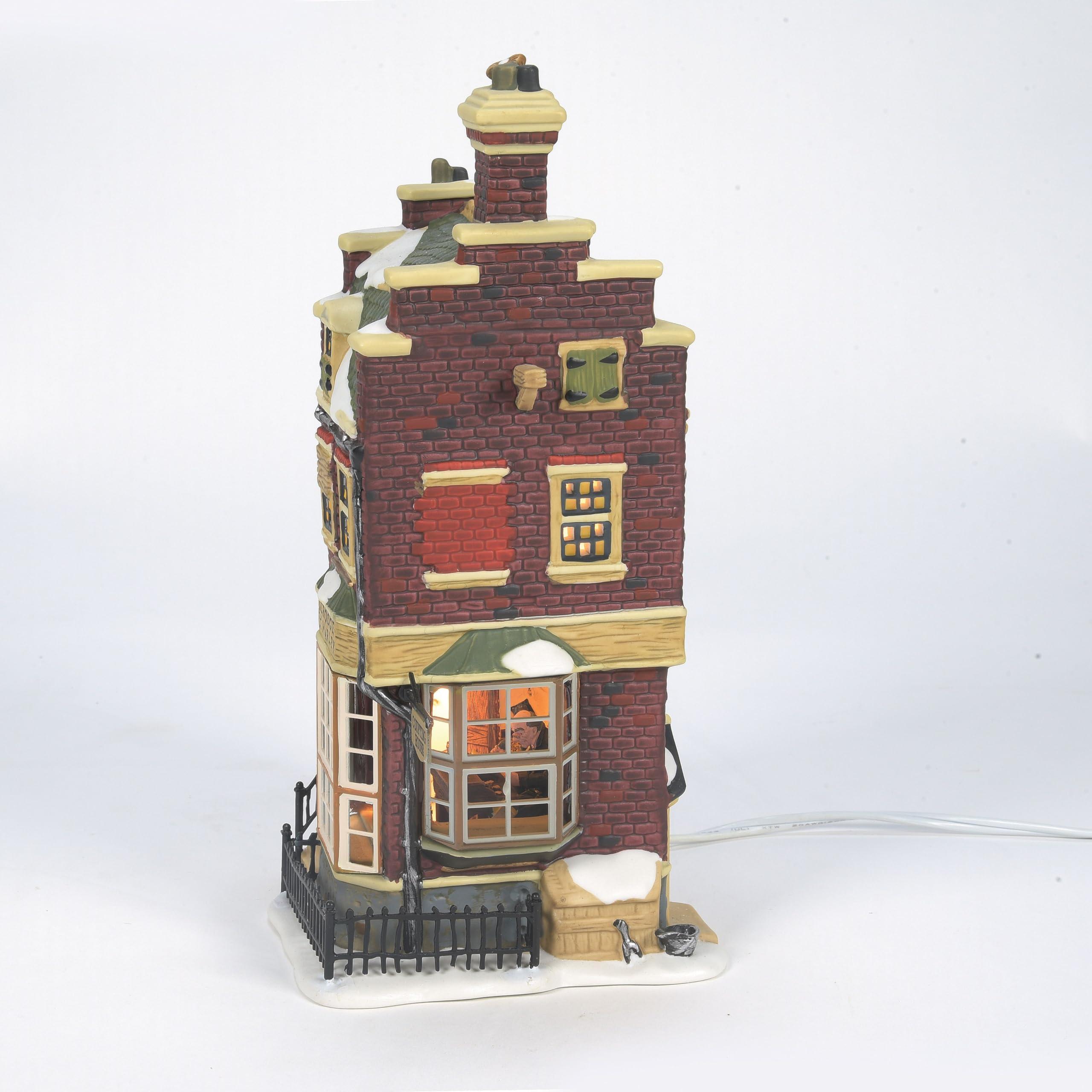 Department 56 Department 56 Porcelain Dickens\' Village Scrooge and Marley Counting House Lit Building, 9.65, Multicolor