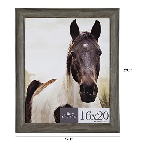 Gallery Solutions Gallery Solutions - 16\"x20\" - Greywash Large Wall Frame - Stylish and Versatile Solution - Favorite Photo or Artwork - Rectangular - Single Picture Frame