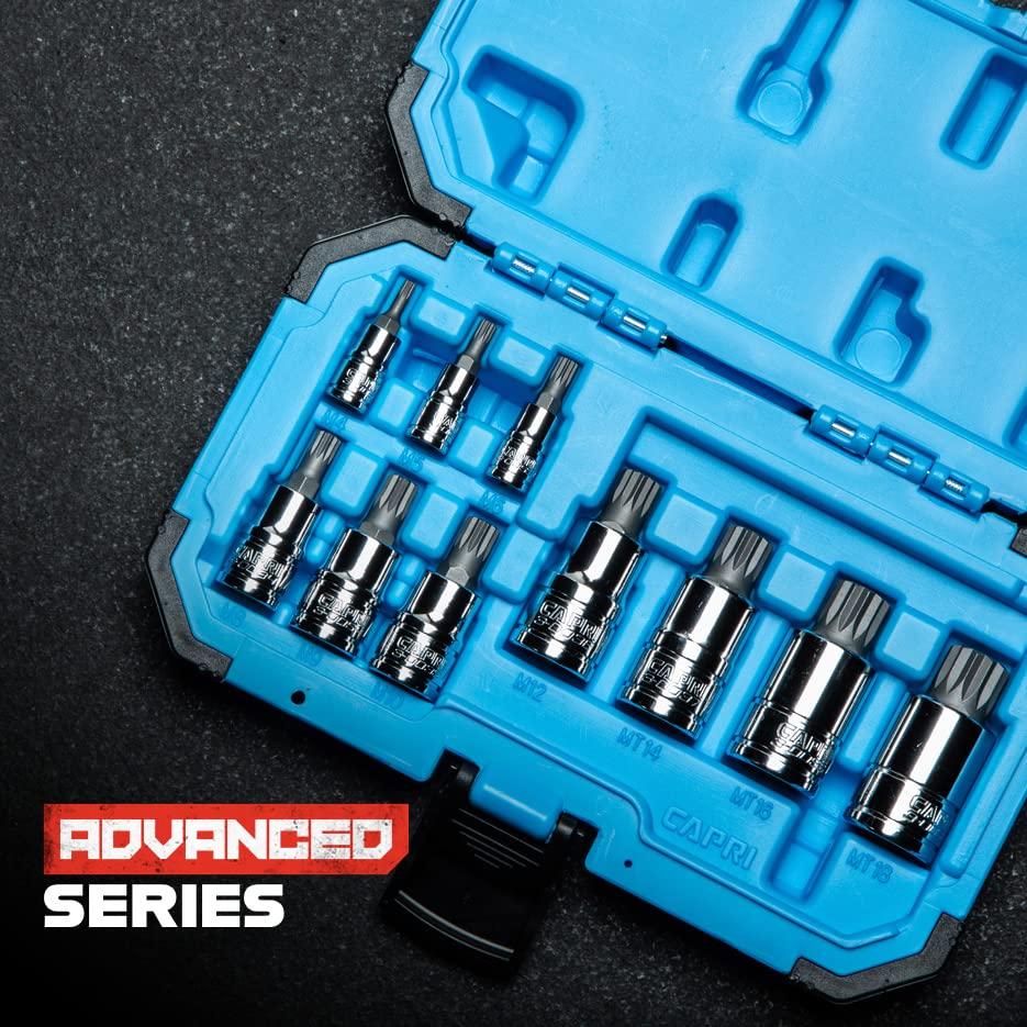 Capri Tools Capri Tools XZN Triple Square Spline Bit Socket Set, Metric, 10-Piece