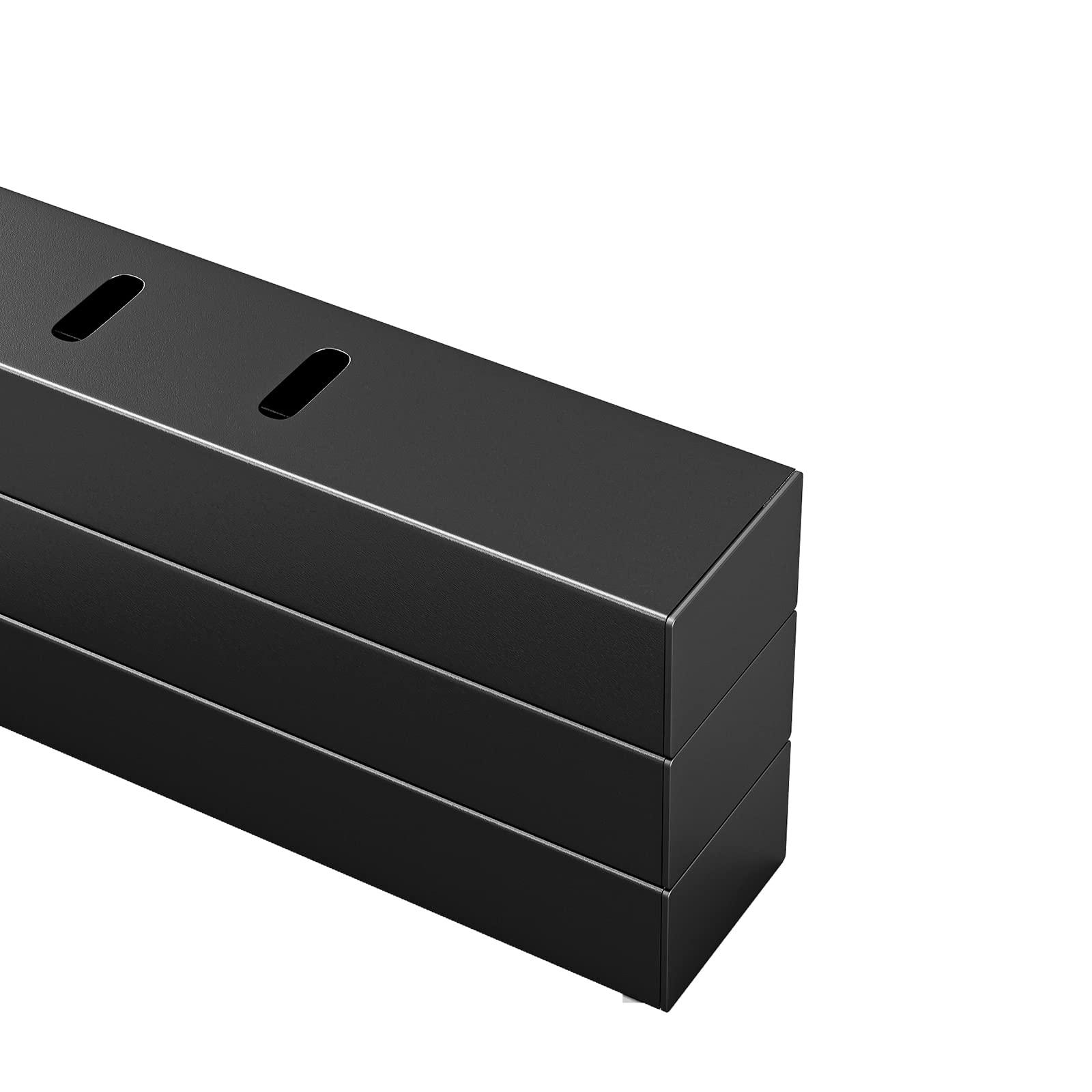 Neslime Neslime 18 Inch High King Bed Frame No Box Spring Needed, Heavy Duty King Platform Bed Frame for Heavy People, Easy Assembly, Noise Free, Black