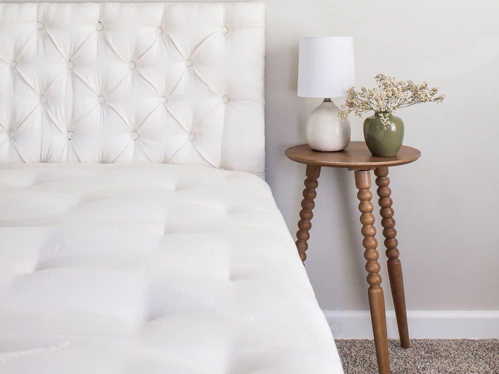 The Futon Shop The Futon Shop Ecopure Latex Mattress Full with Wool - Wool Futon Mattress with Org Cotton Case - Latex Futon Bed Mattress with A Medium Firm Mattress Feel - Natural Mattress for Healthy Sleep