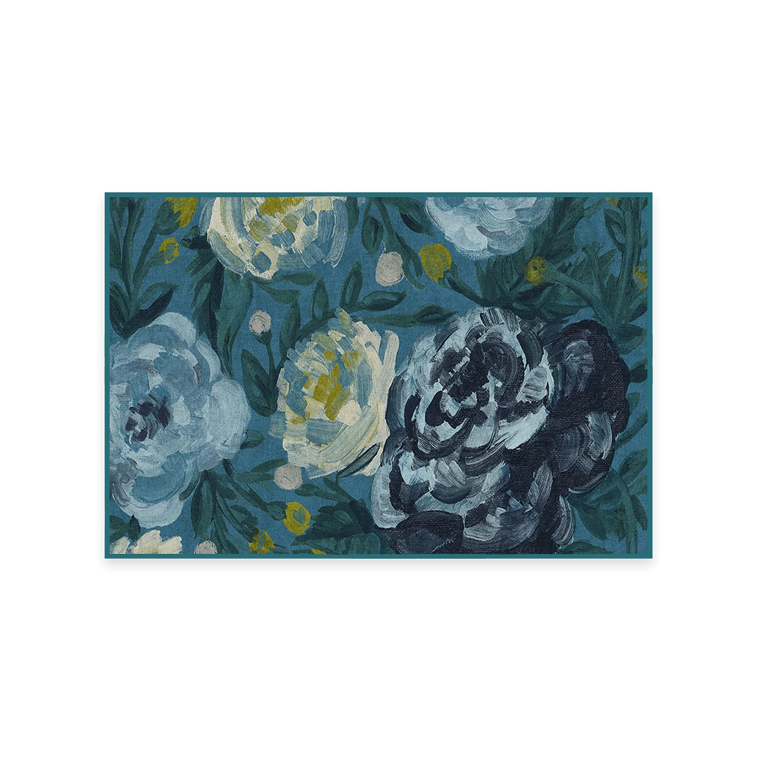 RUGGABLE Ruggable Washable 2x3 Area Rug, Camellia Midnight, Premium Rugs for Living Room, Bedroom, Kitchen, Office, Classroom with Gripper Non Slip Pad