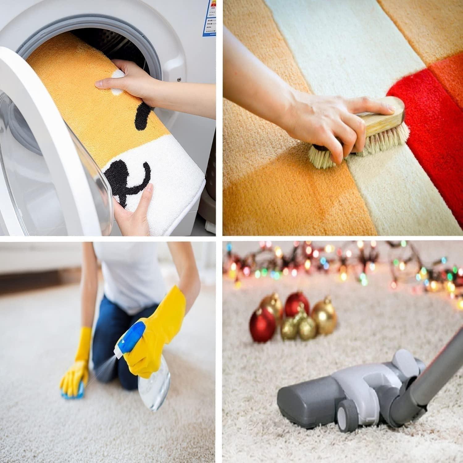 DECORAISES Combo Southwest Area Rug and Non-Slip Rug Tape for Timeless Home Decor in Kitchen, Living Room, Bedroom 4X6 ft, Western Cowboy Riding with Texas Star Panel Art - Southwestern Rug - Aztec rug CC01