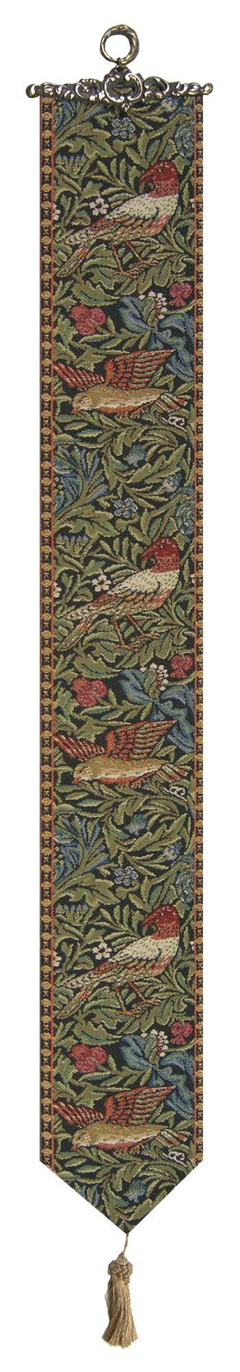 C Charlotte Home Furnishings Inc C Charlotte Home Furnishings Inc Birds I Tapestry Bell Pull - 6 in. x 42 in. Cotton/Viscose/Polyester by William Morris