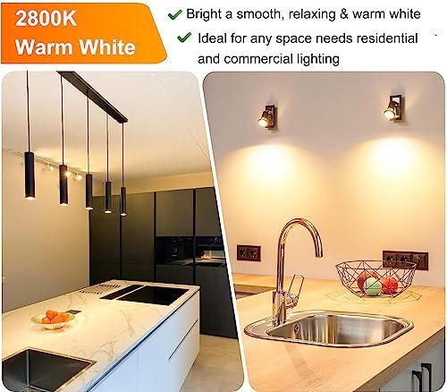 Vinaco Vinaco GU10 Bulb 25W 120V, 6 Pack Long Lifespan MR16 GU10 Halogen Bulb, GU10 Dimmable Warm White 2800K for NP5 GU10 120V 25W Bulb Candle Warmer, GU10+C 120V 25W Bulb for Track Light Bulbs, Hood Bulbs