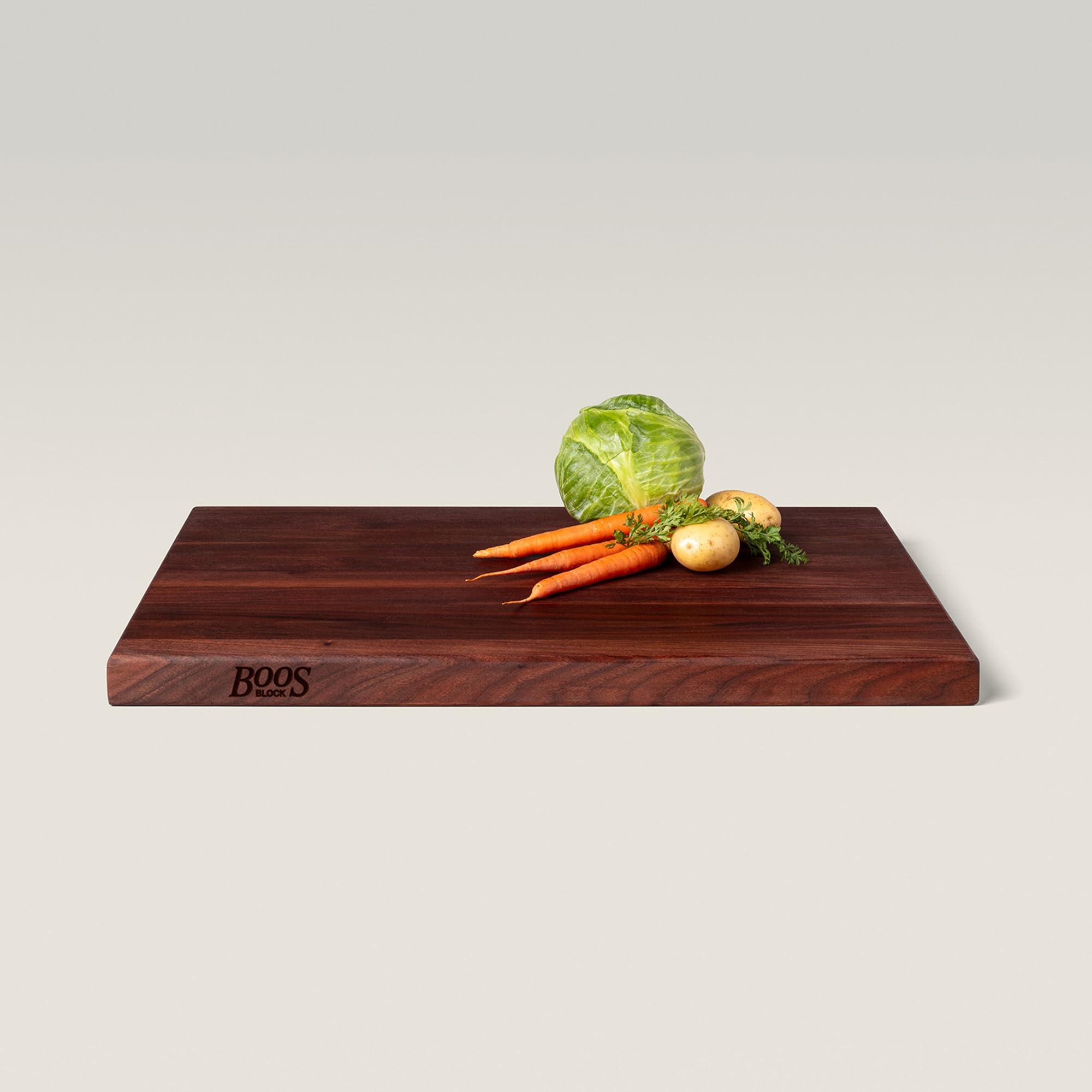 John Boos John Boos Block R-Board Reversible Wood Cutting Board, 24\"x18\"x1.5\", Walnut