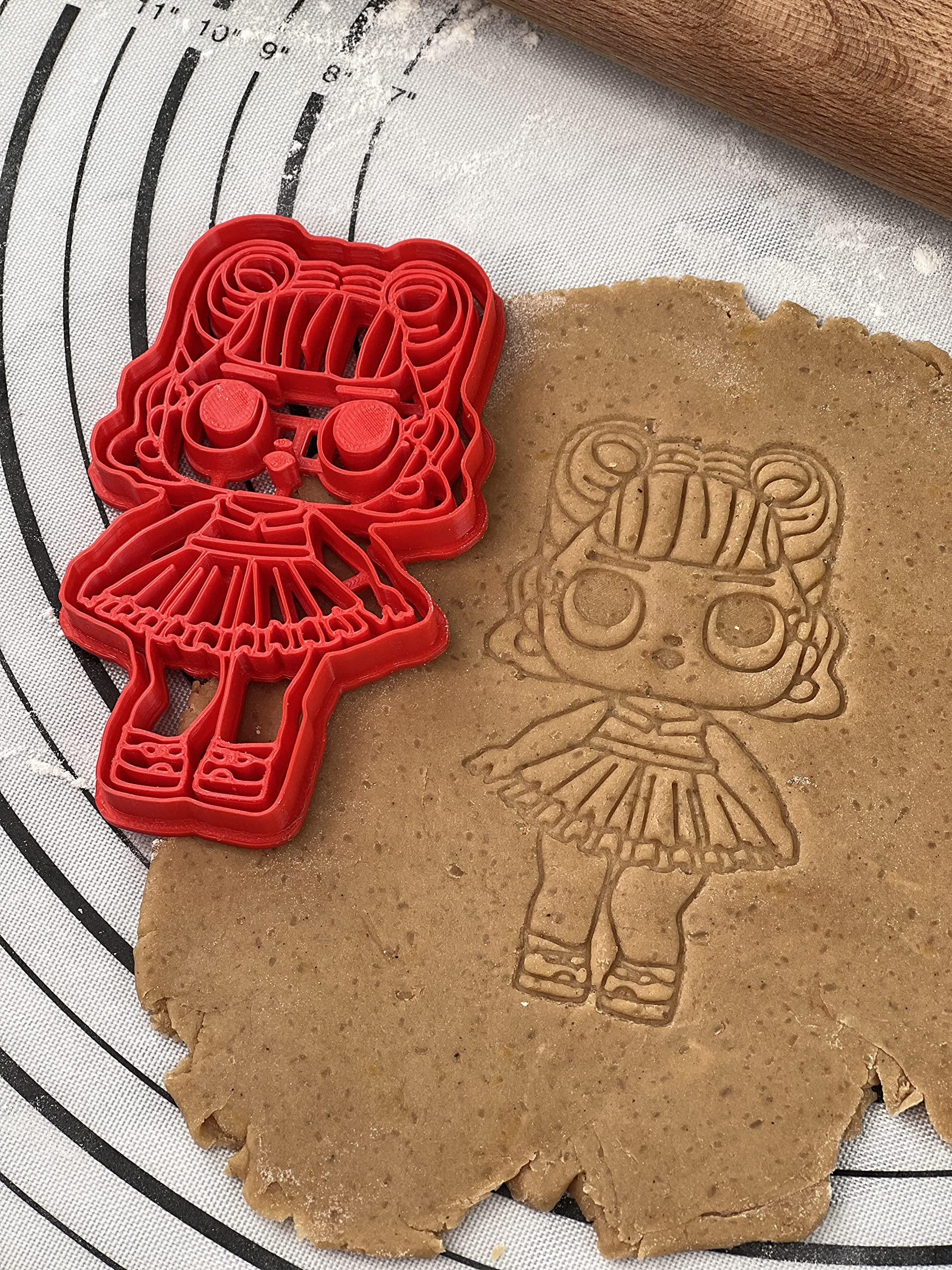 3D Kitchen Art L.O.L Surprise Doll Cookie Cutter and Mold LOL 5-Inch-Scale Produced by 3D Kitchen Art (Doll 5)