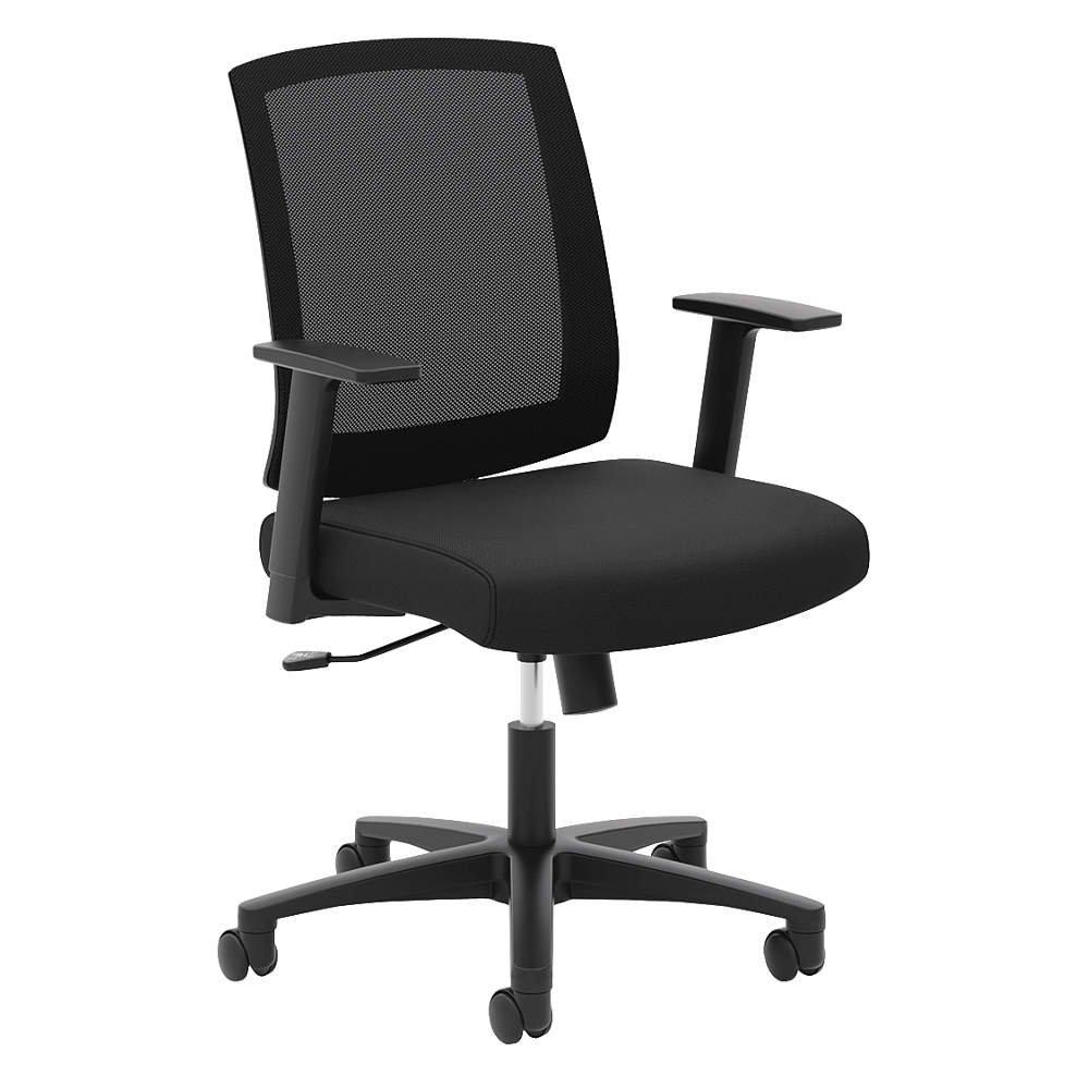 Basyx Mesh Chair Series VL511, Upholstered Black