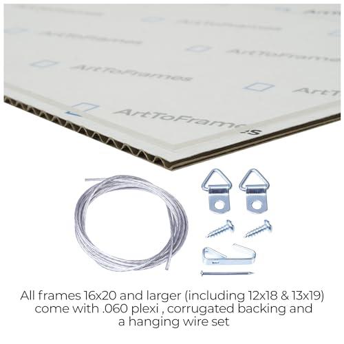 ArtToFrames ArtToFrames 12x18 inch Hard Maple 1.5 inch tall Picture Frame with 2 Inch Single Chestnut Mat, SingleMat-82213-410-12x18-119