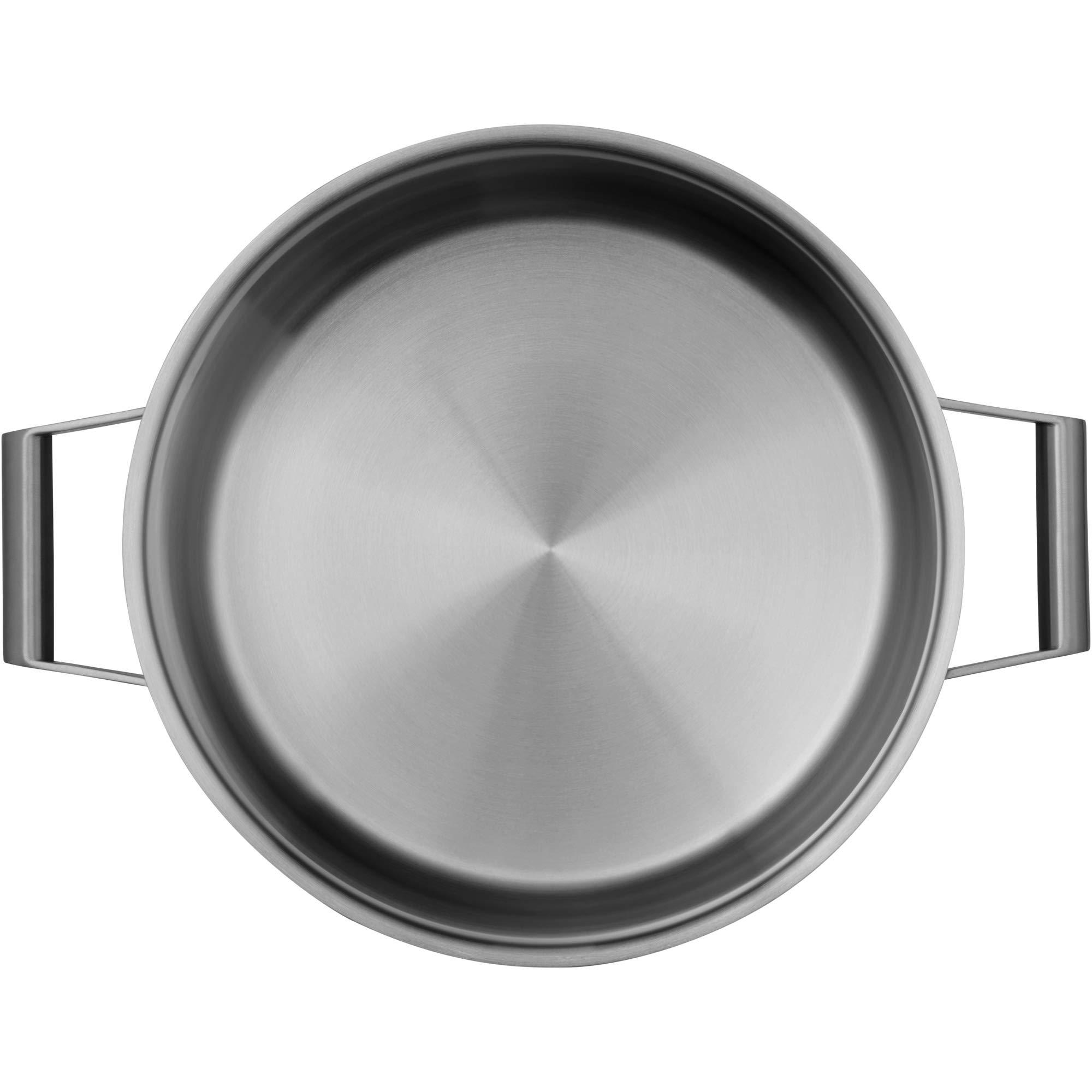 WMF WMF Comfort Line Kochtopf Induktion Fleischtopf 24cm hoch Induction Pot 5.7 L Glass Lid Cromargan Matte Stainless Steel Scale Uncoated