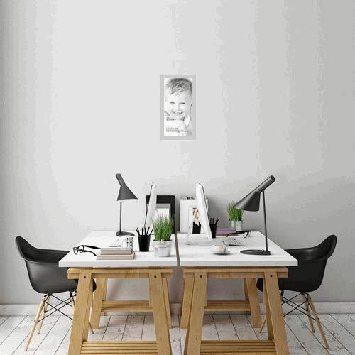 ArtToFrames ArtToFrames 12x24 Inch White Picture Frame, This 1.5" Custom Wood Poster Frame is Off White Wash Barnwood Style Frame, for Your Art or Photos, WOM0066-56673-YWHT-12x24