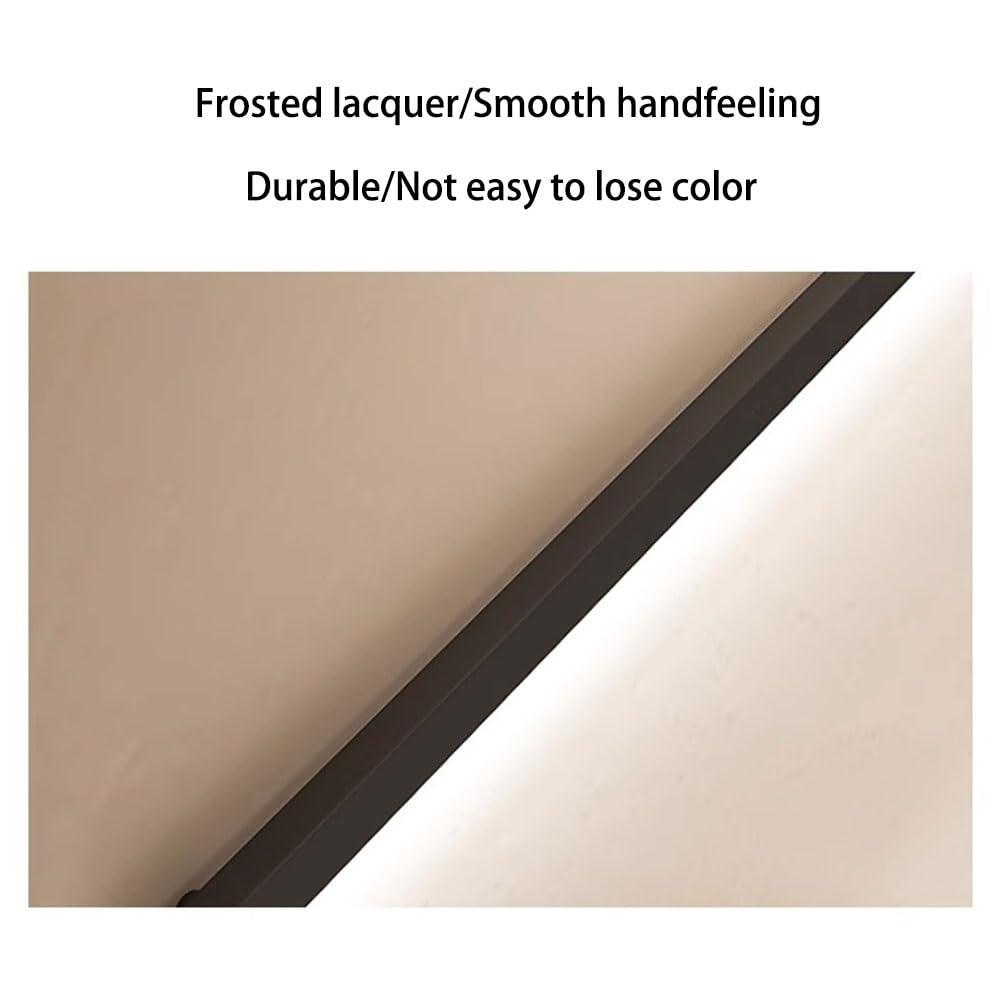 Sxlawesom Sxlawesom LED Staircase Handrail Lighted Handle with Sensor Stainless Steels Handrail Bar Foot Rail Kit for Indoor Stairs Wall Mount Support (Color : Black, Size : 59"/1.5m)