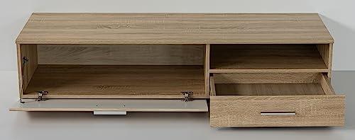 URBANIEN URBANIEN 60 Inch TV Stand Console Entertainment Center with Drawer, One Storage and Open Space Compartments. Accommodates up to 70 TV. Contemporary Style. Perfectly Match Any Living Room.