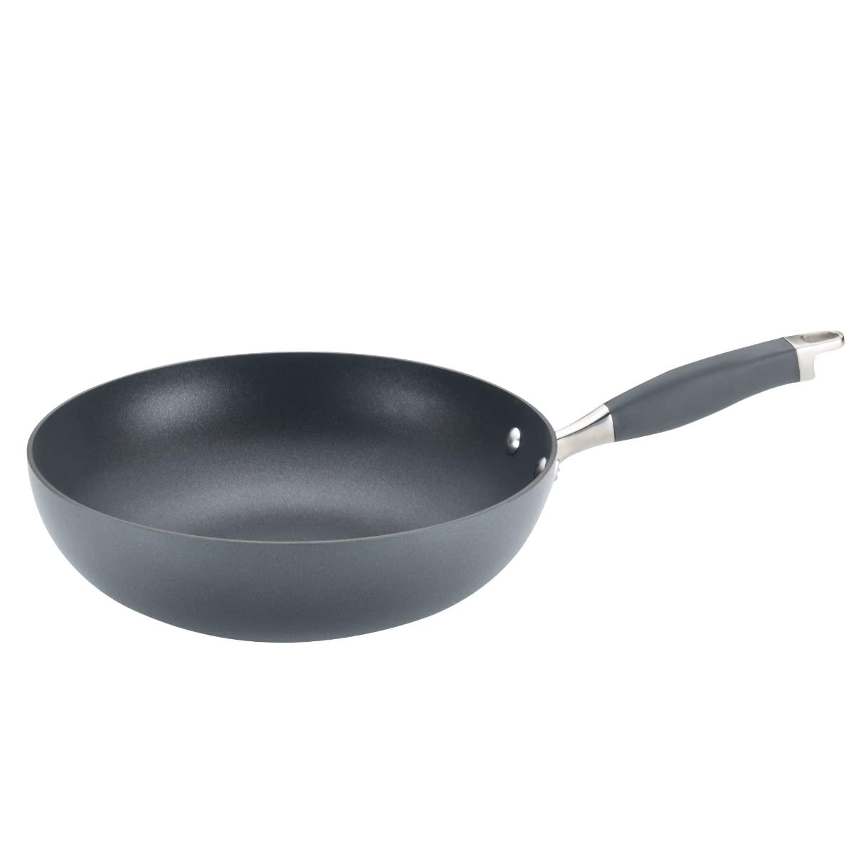 Anolon Anolon Advanced Home Hard-Anodized Nonstick Open Stock Cookware- Woks (12-Inch Open Wok, Moonstone)