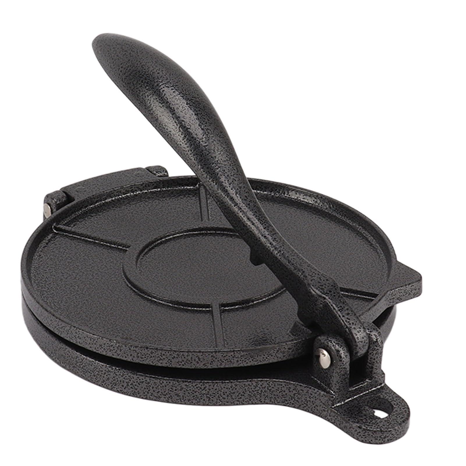 DAUZ Tortilla Press, Multifunctional Roti Maker for Home (20cm Black)